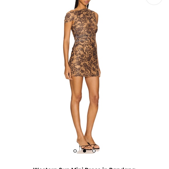Bec & Bridge Black Lace Mini Dress - Picture 1 of 5